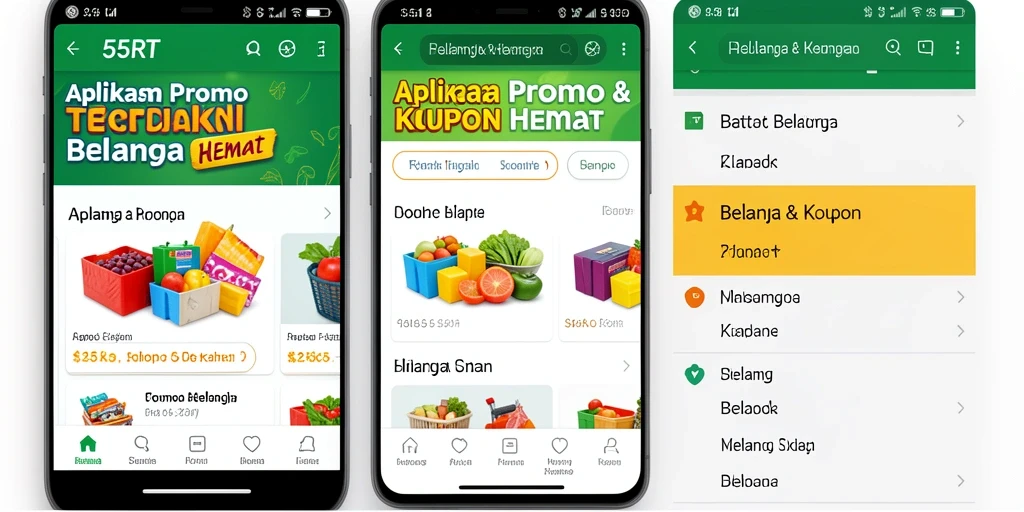 Tampilan antarmuka aplikasi 55RT untuk Promo & Kupon.