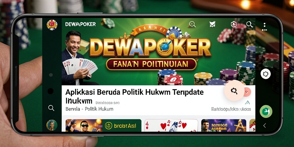 Tampilan antarmuka DEWAPOKER yang modern dan informatif.