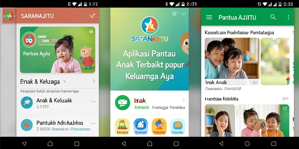 Antarmuka intuitif SARANAJITU untuk memantau aktivitas anak.