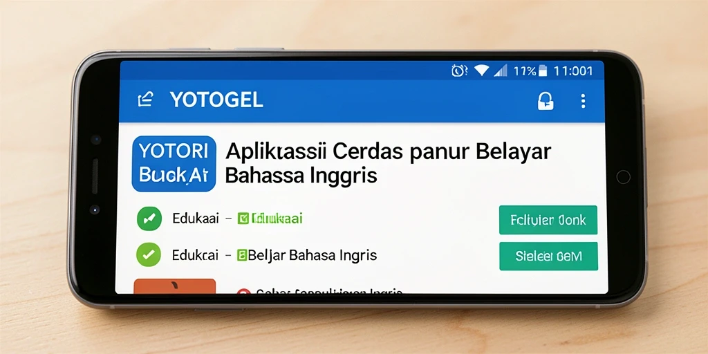 Antarmuka YOTOGEL yang sederhana dan intuitif.