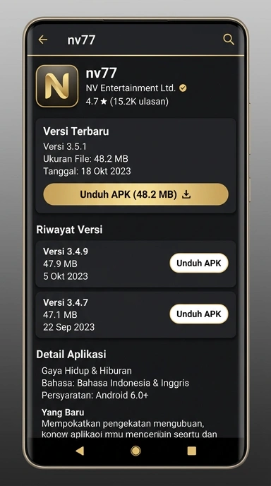 Panduan Unduh dan Instal APK nv77 untuk Android