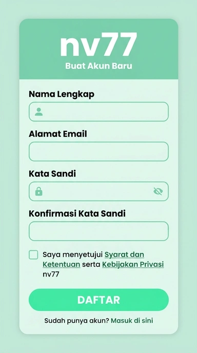 Cara Registrasi Akun Baru di nv77 dengan Mudah